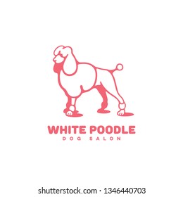 Poodle logo design template. Vector illustration.