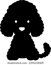 Poodle - Minimalistisches und flaches Logo - Vektorgrafik