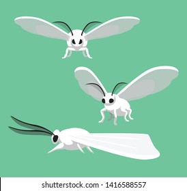 Poodle Moth Cute Cartoon Vector Illustration