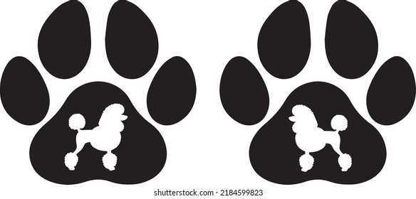 Poodle Paw 2 Dog Vector File svg
