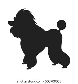 poodle vector black silhouette