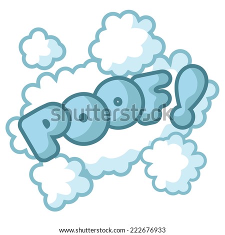 poof cartoon exclamation isolated on white EPS 10 vector