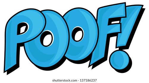 Poof - Comic Expression Vector Text