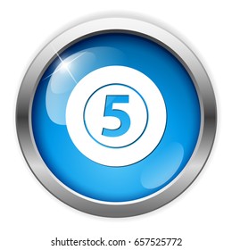 pool 5 ball icon