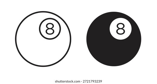 Pool 8 ball icon for your website design, logo, app, UI. EPS10