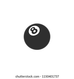 Pool 8 Ball Vector Icon