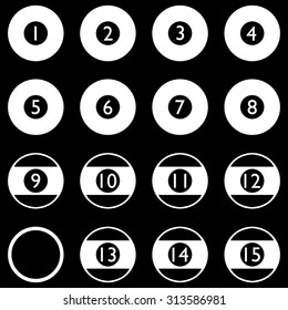 Pool Ball, Billiard Or Snooker Balls