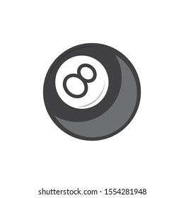pool ball design, Casino las vegas game lucky play win and chance theme Vector illustration