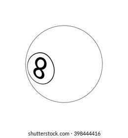 Pool ball icon, isometric 3d style
