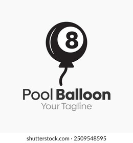Pool Balloon Logo Design Template. Good for Business, Agency, Community and Organization