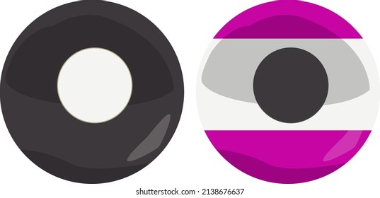 Pool balls, illustration, vector on a white background.