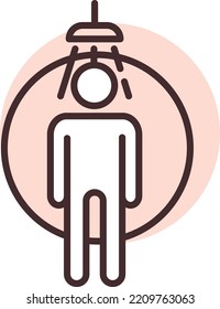 Pool and beach shower, illustration, vector on white background.
