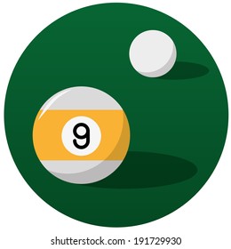 pool billiard balls illustration
