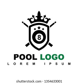 pool billiard logo