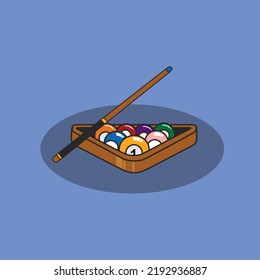 POOL Billiard vector art design, suitable use for symbol, icon, or element design