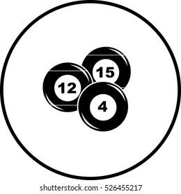pool or billiards balls symbol