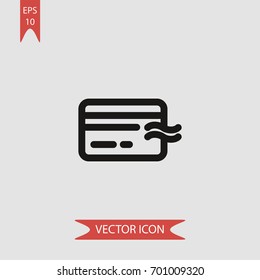 Pool card vector icon illustration symbol