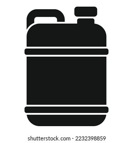 Pool chemical canister icon simple vector. Cleaning service. Net water