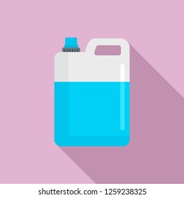 Pool chlorine canister icon. Flat illustration of pool chlorine canister vector icon for web design