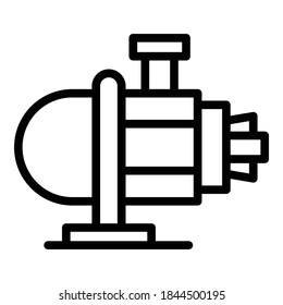 Pool cleaner icon. Outline pool cleaner vector icon for web design isolated on white background