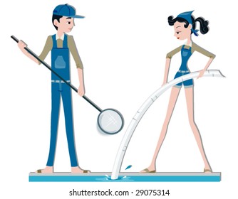 Pool Cleaners - Vector