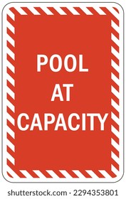 Pool closed sign and labels