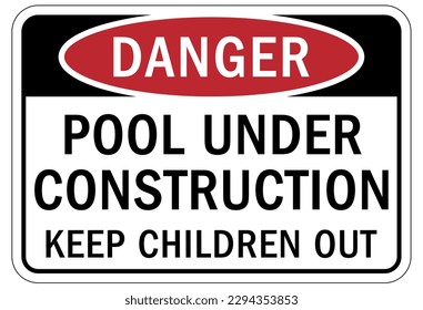 Pool closed sign and labels