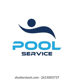 pool company logo design vector ideas for download	