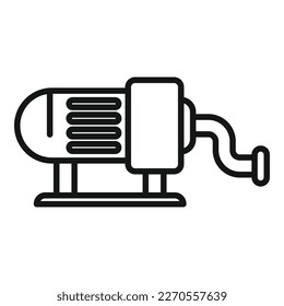 Pool engine pump icon outline vector. Water cleaning. Sea equipment