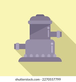 Pool equipment icon flat vector. Water beach. Sea maintanence