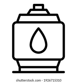 Pool equipment icon. Outline pool equipment vector icon for web design isolated on white background
