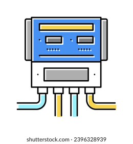 pool equipment monitoring color icon vector. pool equipment monitoring sign. isolated symbol illustration