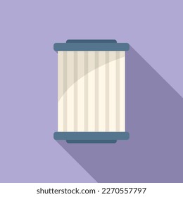 Pool filter icon flat vector. Water cleaning. Summer repair