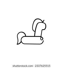 Pool Floats Line Style Icon Design