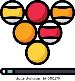 Pool - Gambling icon set. High quality filled outline vector illustration for website and mobile application.