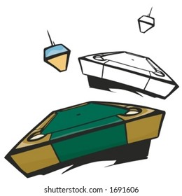Pool game. Vector illustration