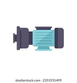 Pool generator icon flat vector. Pump maintenance. Repair service isolated