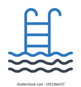 pool glyph double color