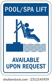 Pool handicap lift sign and labels