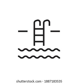 Pool icon design. vector illustration