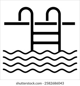 Pool Icon Element For Design