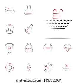 Pool icon. fitness icons universal set for web and mobile