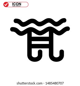 
Pool icon isolated sign symbol vector illustration - high quality black style vector icons
