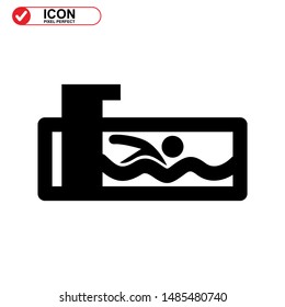 
Pool icon isolated sign symbol vector illustration - high quality black style vector icons
