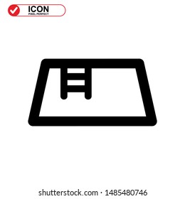 
Pool icon isolated sign symbol vector illustration - high quality black style vector icons
