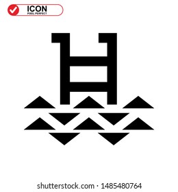 
Pool icon isolated sign symbol vector illustration - high quality black style vector icons
