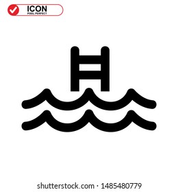 
Pool icon isolated sign symbol vector illustration - high quality black style vector icons
