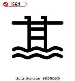 
Pool icon isolated sign symbol vector illustration - high quality black style vector icons
