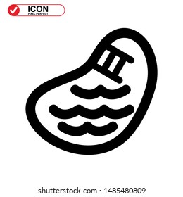 
Pool icon isolated sign symbol vector illustration - high quality black style vector icons
