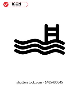
Pool icon isolated sign symbol vector illustration - high quality black style vector icons
